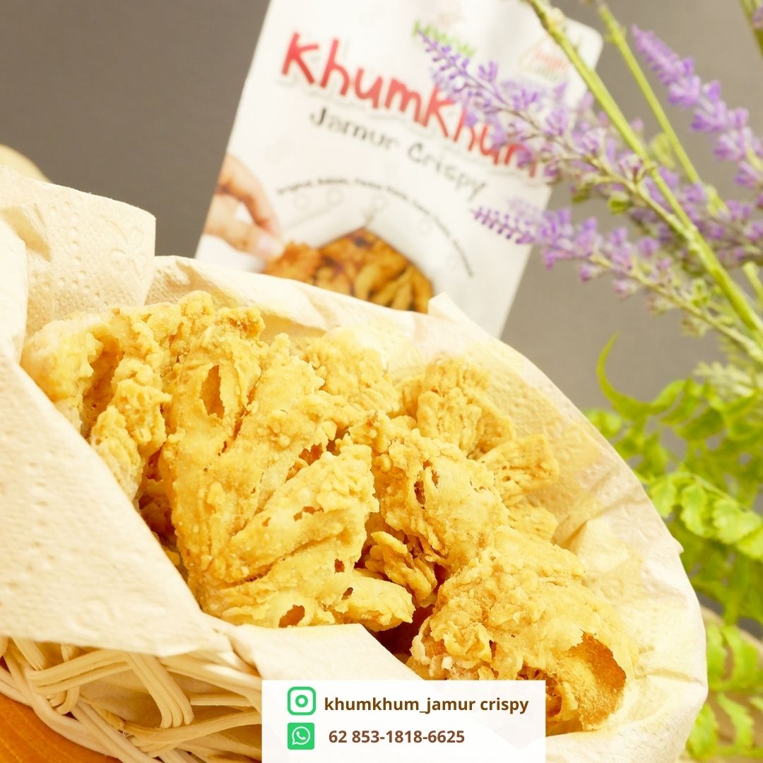 Jamur Khumkhum Keripik Jamur Crispy Kekinian Jamur Crispy Premium