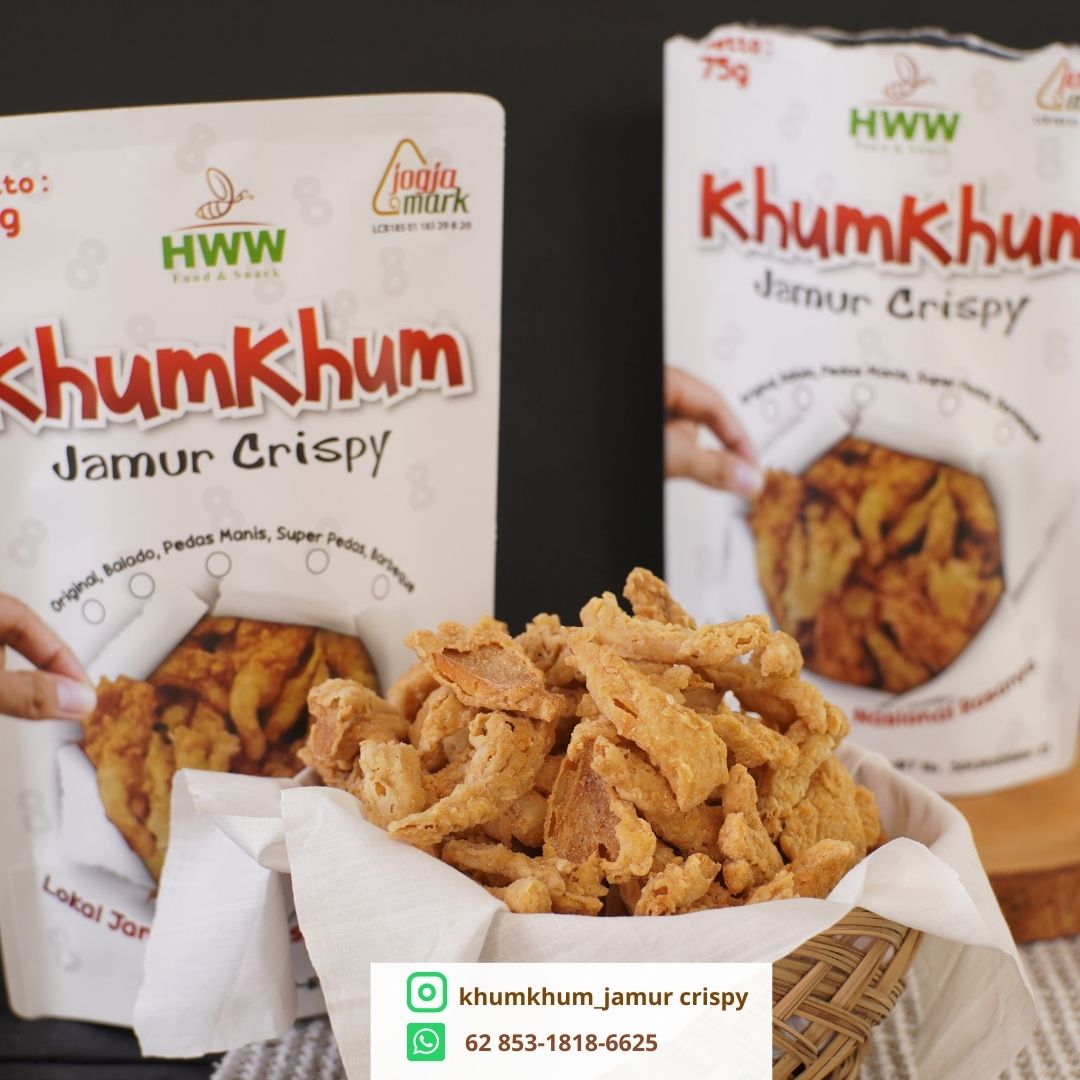 Kripik Sehat Kripik Jamur Dari Khum Khum Jamur Crispy Premium