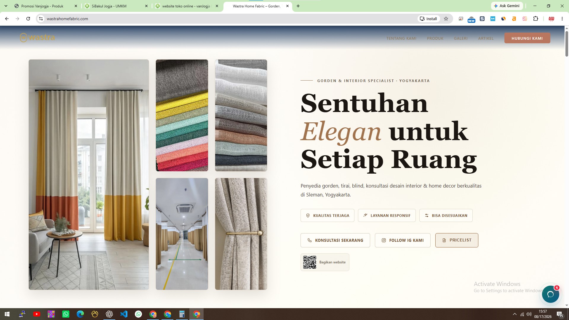 website bisnis profile